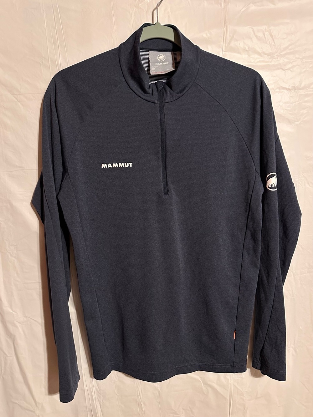 Mammut Men’s Dark Navy Long-Sleeve Half-Zip Rash Guard